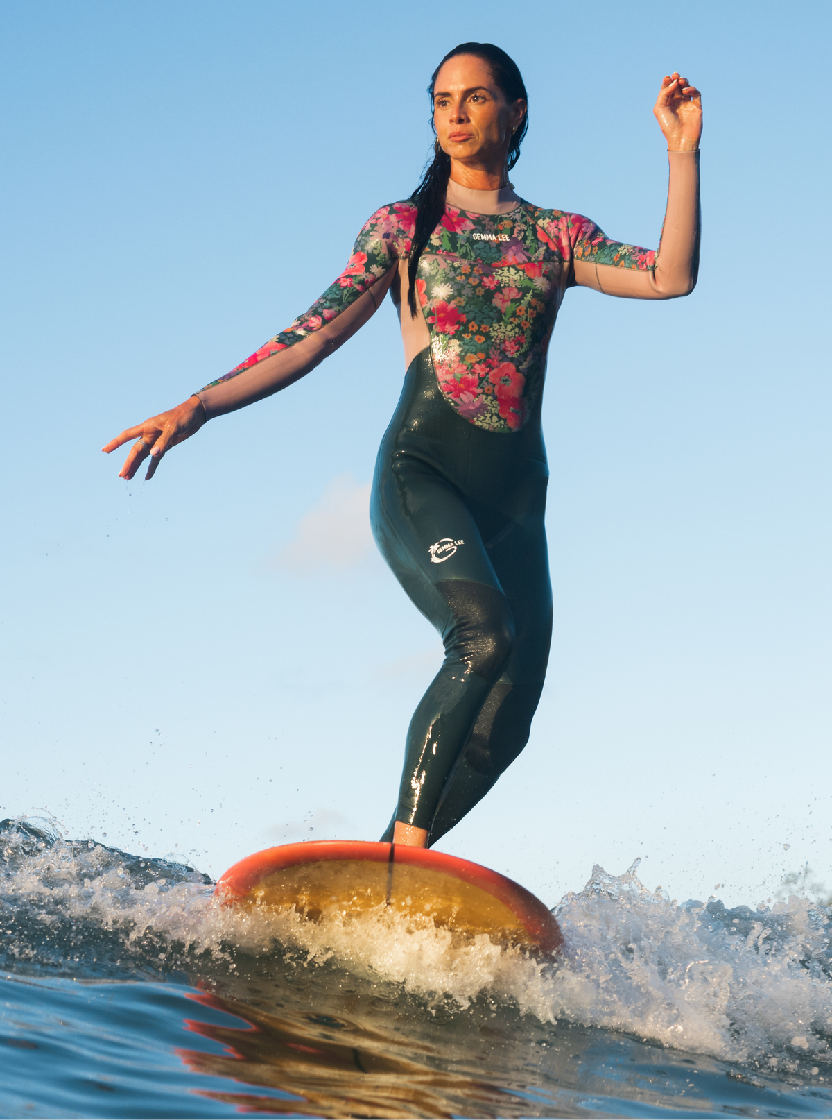 Women's Steamer Back Zip Wetsuit 3/2mm- Garden By The Sea