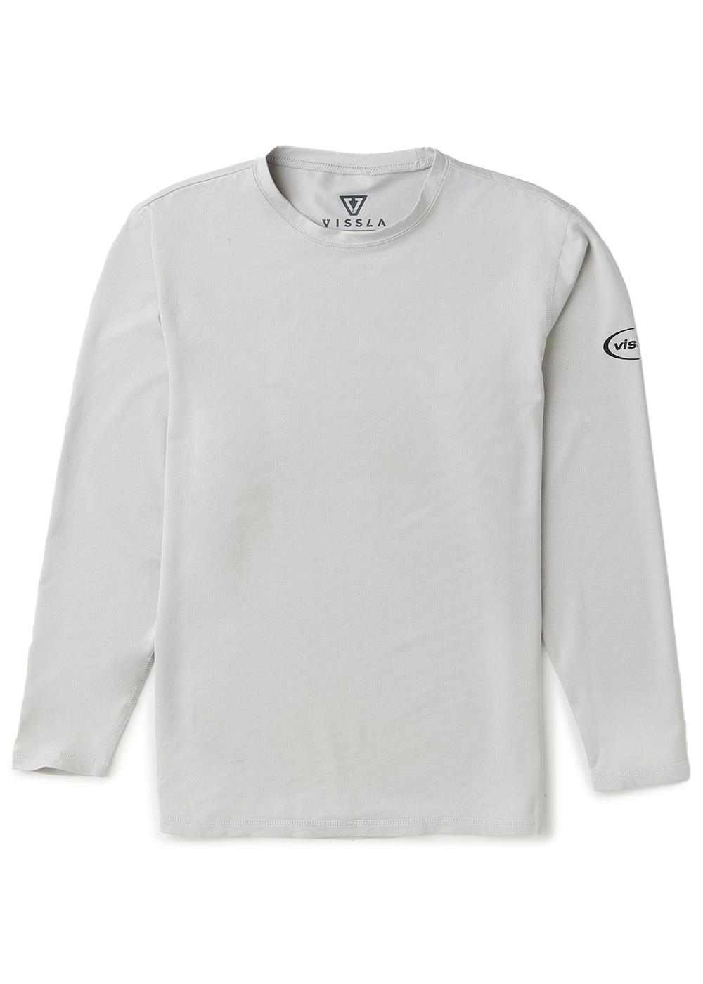 Vissla Youth Pro Comp LS Sun Shirt in Storm Grey, view 3