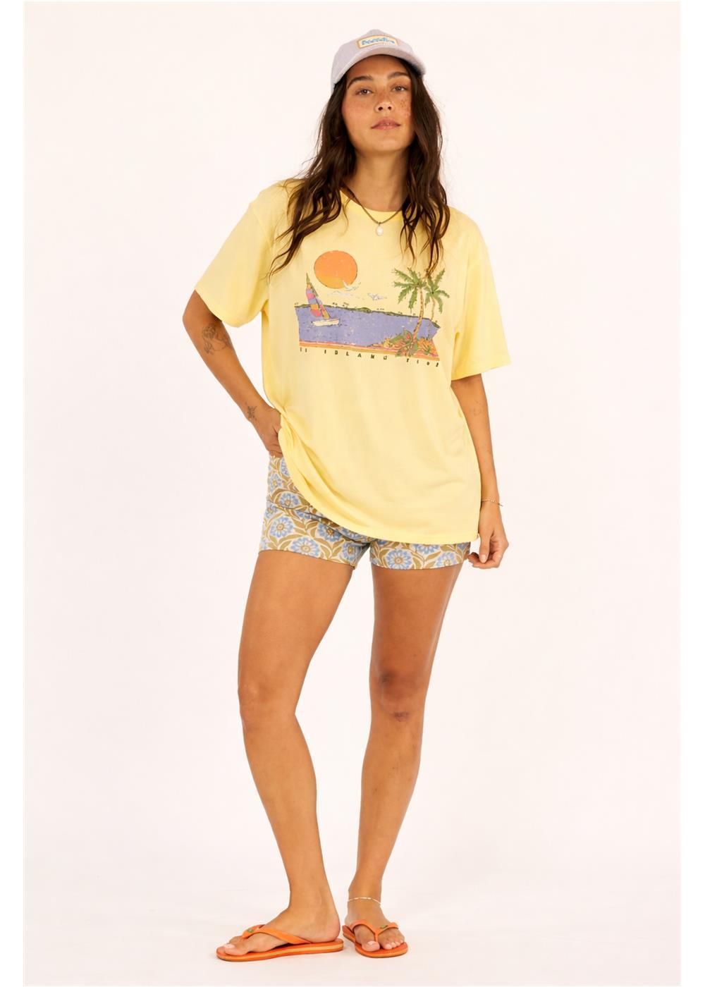 Back Beach Boyfriend Ss Knit Tee
