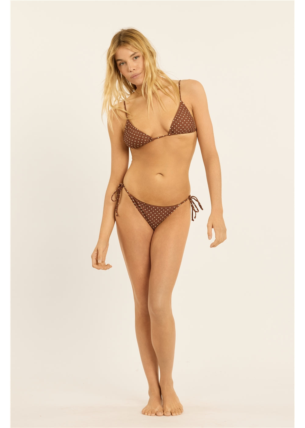 On The Dot Side Tie Rio Bottom Bottoms Swim