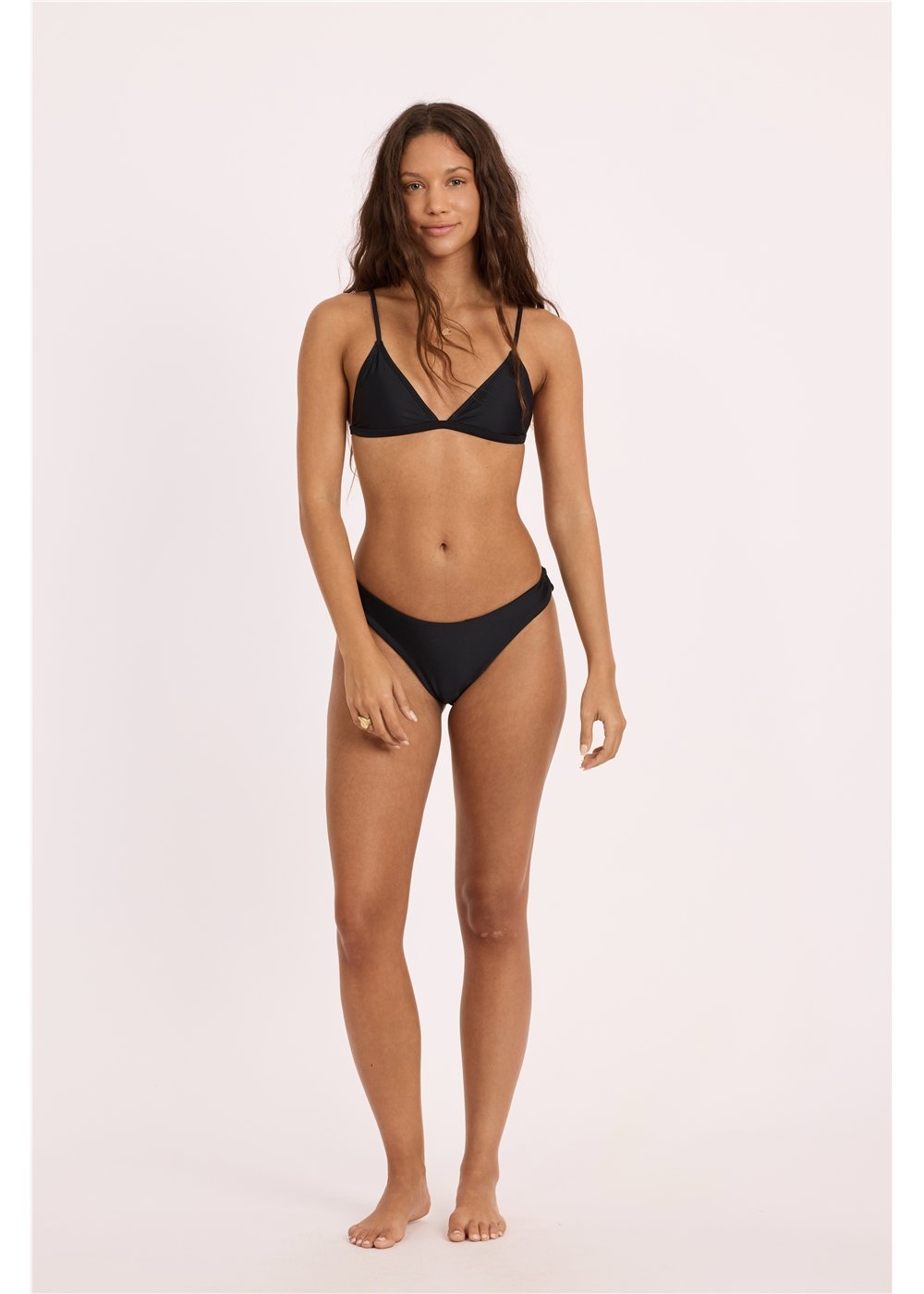 Seeker Solid Triangle Swim Top