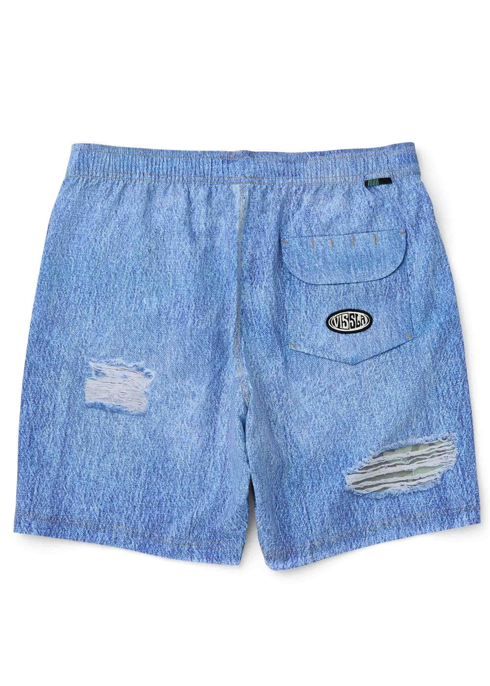 Vissla Jort 17.5" Ecolastic in Denim, view 3
