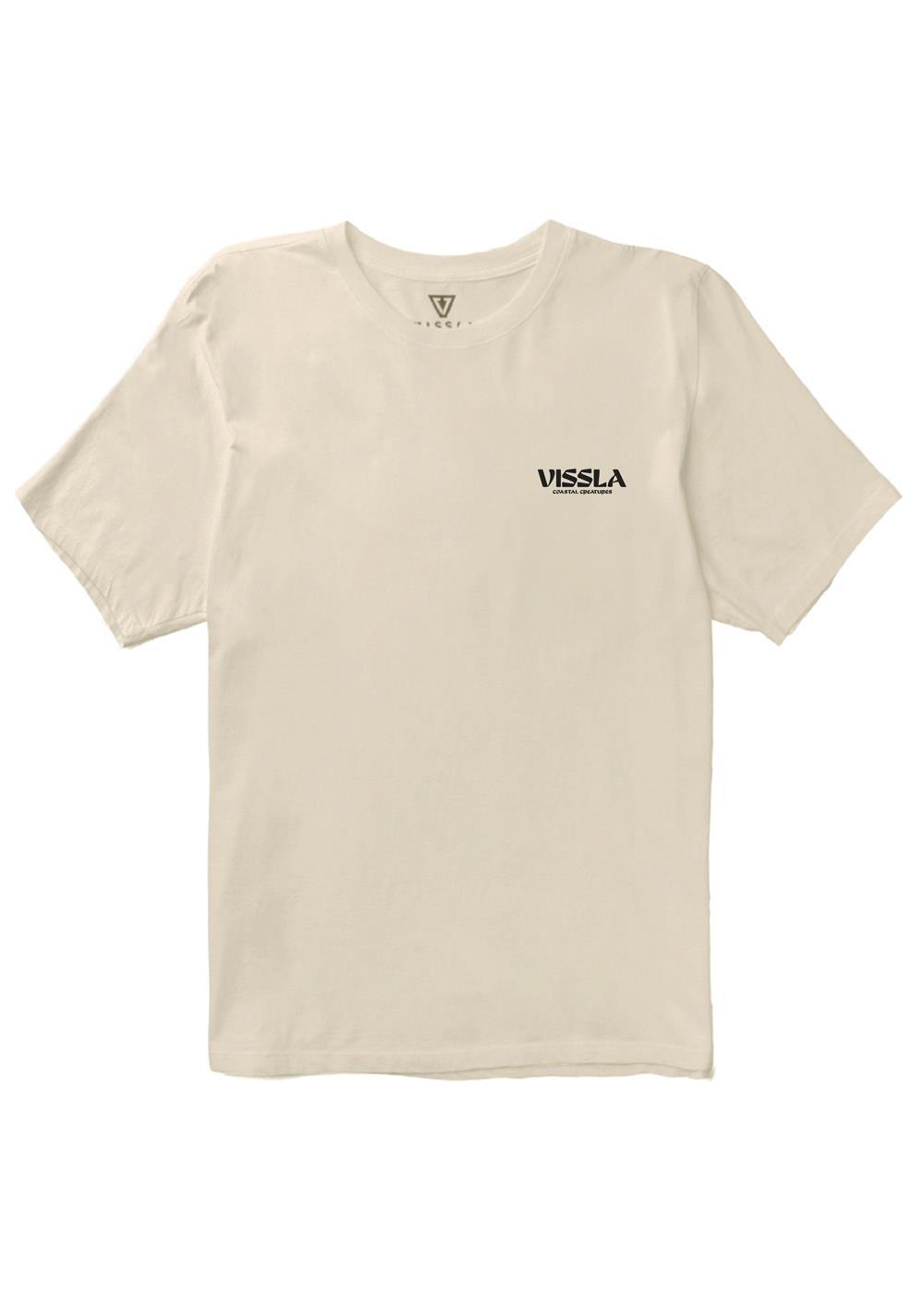 Vissla Perched Organic Blend SS Tee in Bone, view 2