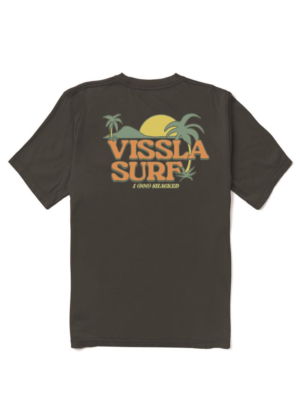 Vissla Shacked Organic Blend SS Tee in Phantom