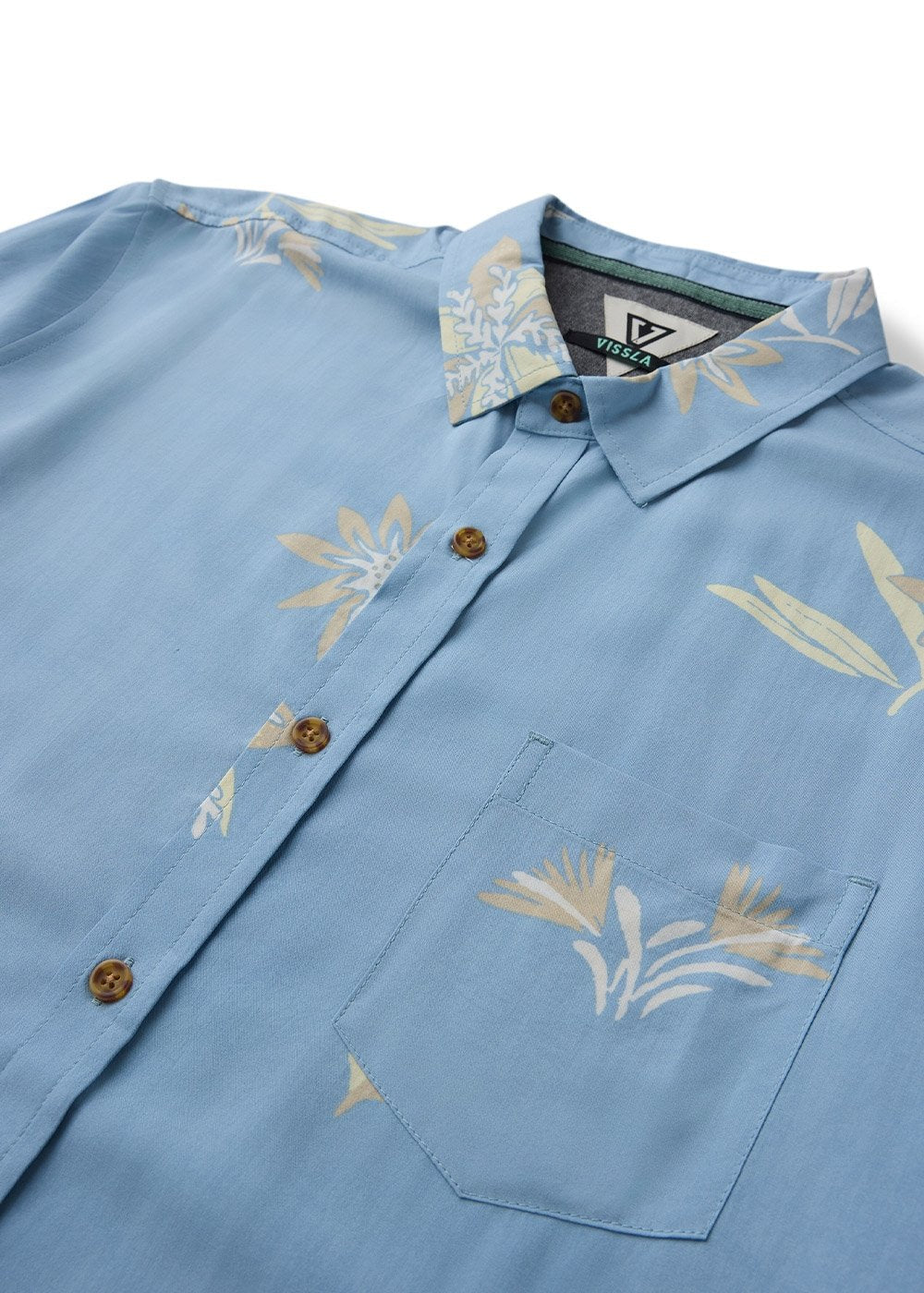 Vissla Tonga SS Shirt in Faded Denim, view 3