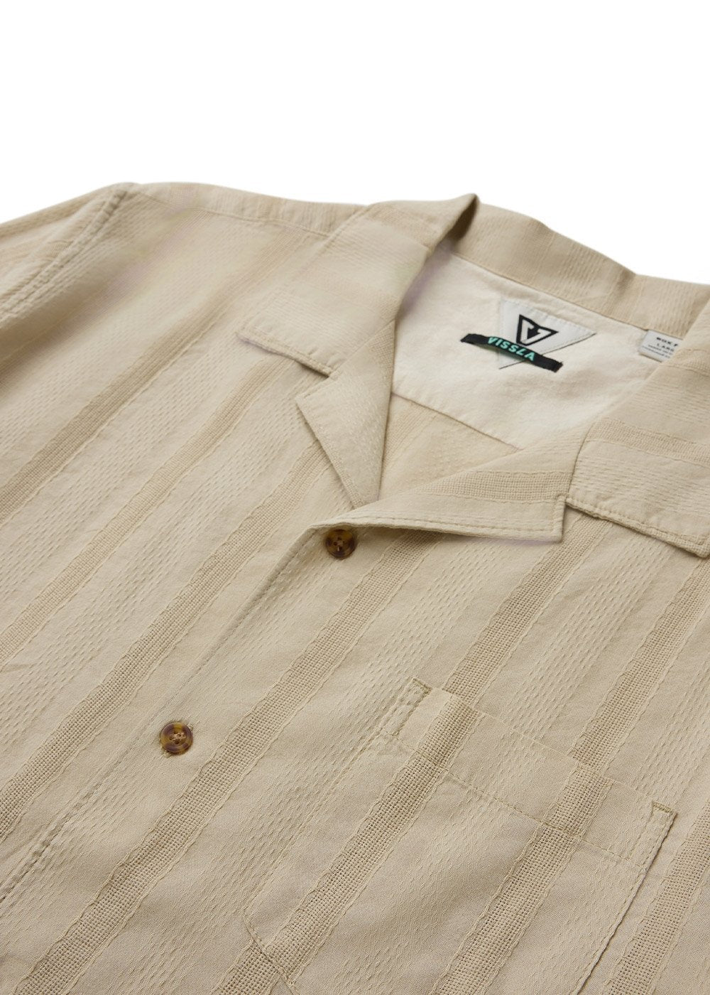 Vissla Quatro Casas Eco SS Shirt in Sand, view 3
