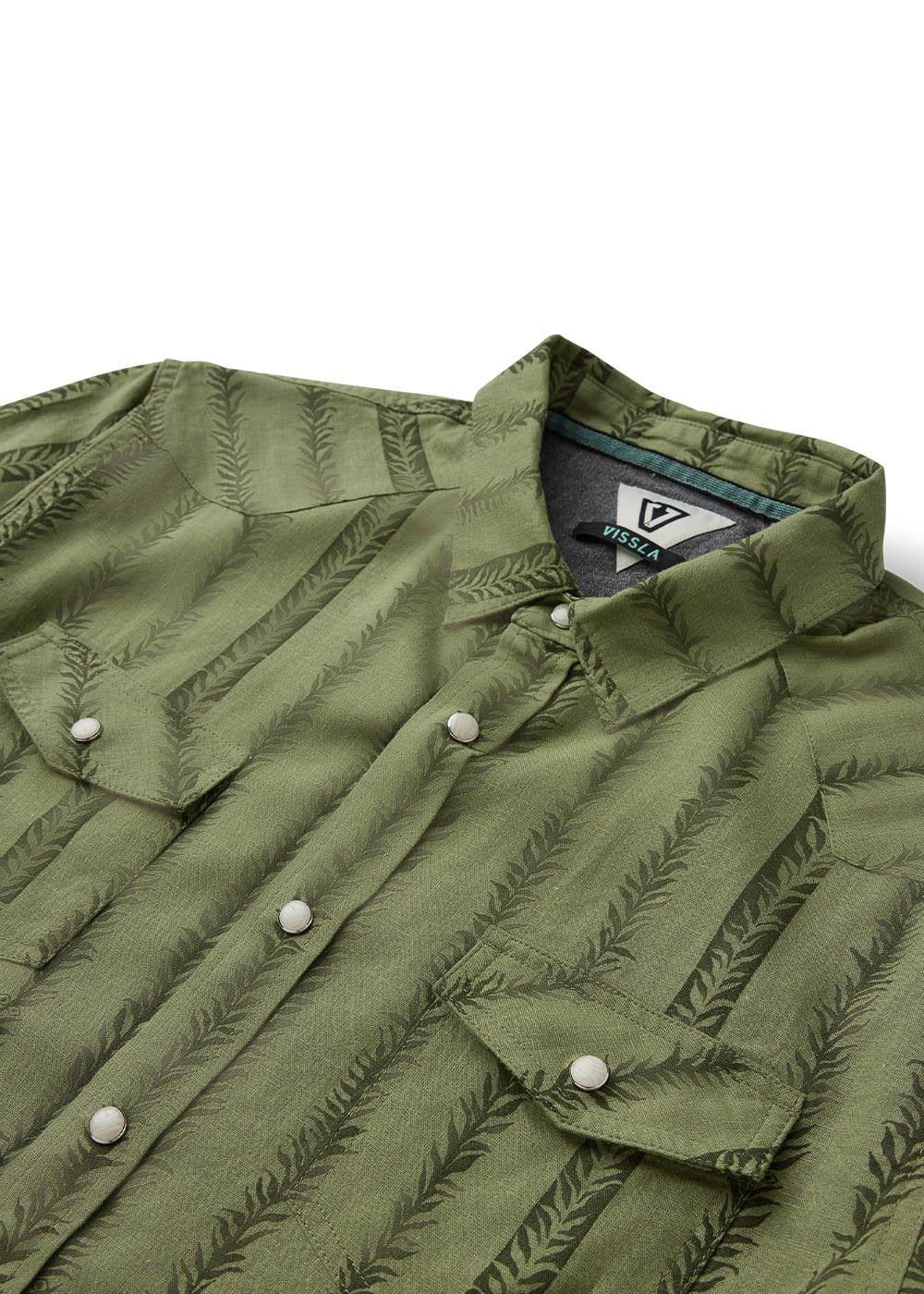 Vissla Kelpline SS Shirt in Sage, view 3