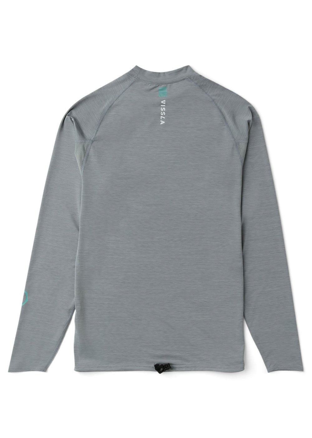 Vissla Warm Seas Eco LS Rash Guard in Grey Heather, view 3