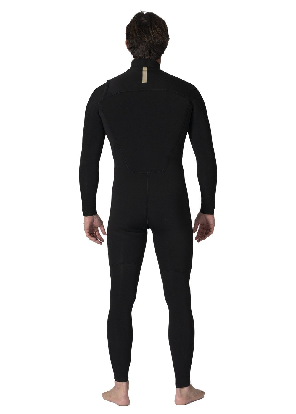 Vissla 7 Seas Comp 3/2 Full Chest Zip Wetsuit in Black, view 3