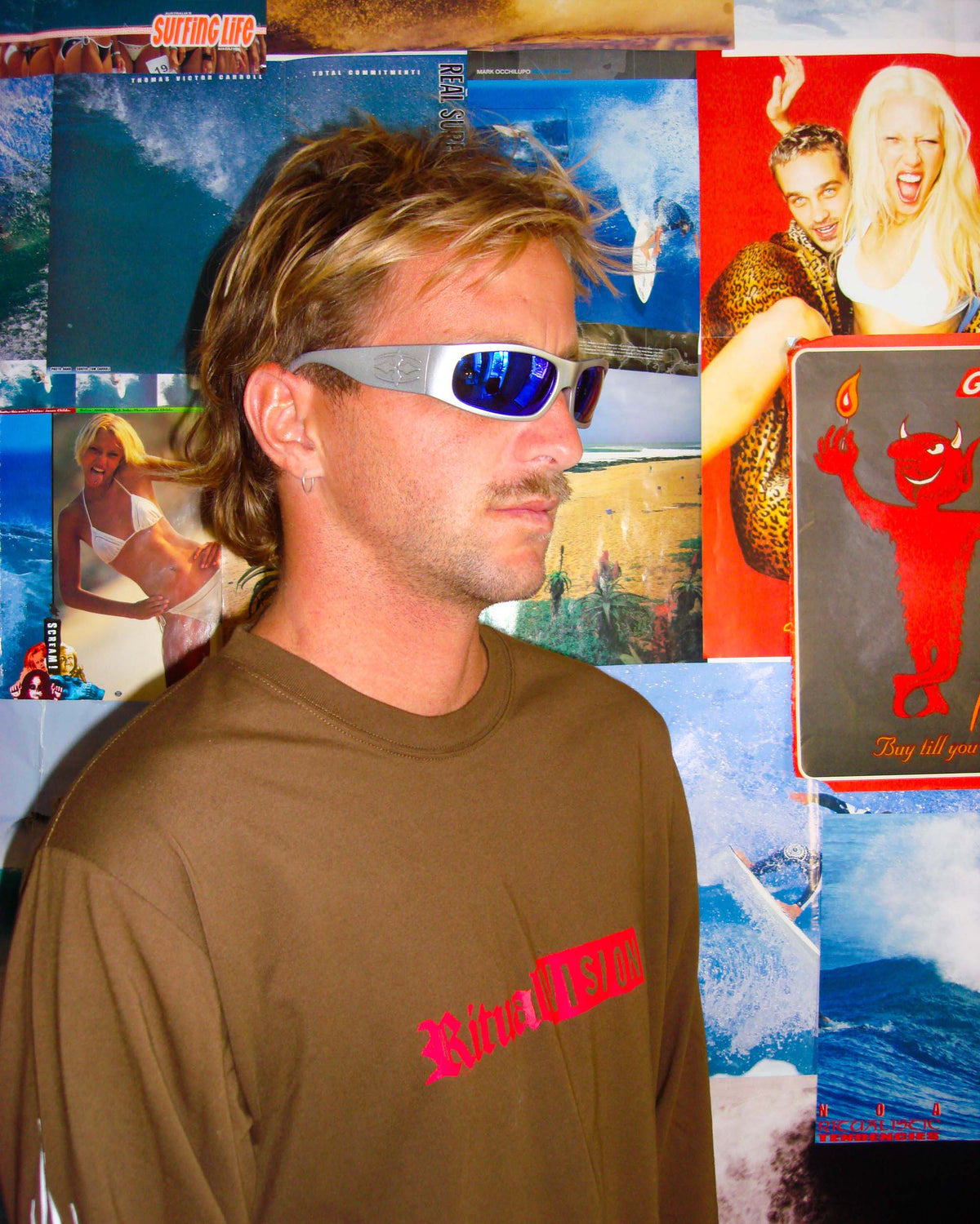 PARASITE - MATTE CHROME / BLUE REFLECTIVE POLARISED