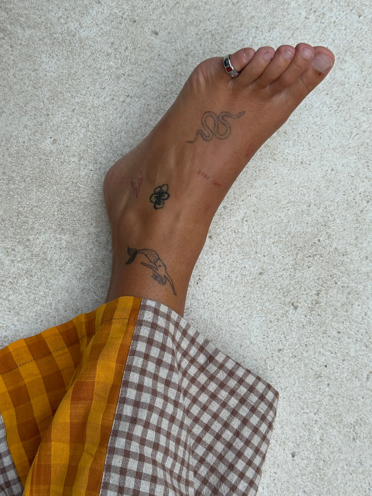 Patchwork Pant in Ginger Gingham - Atmosea