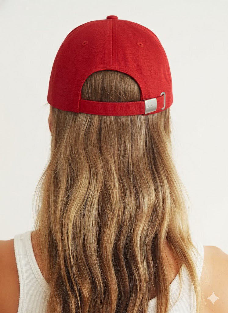 Recycled Cotton | Essential Cap | Chili Red
