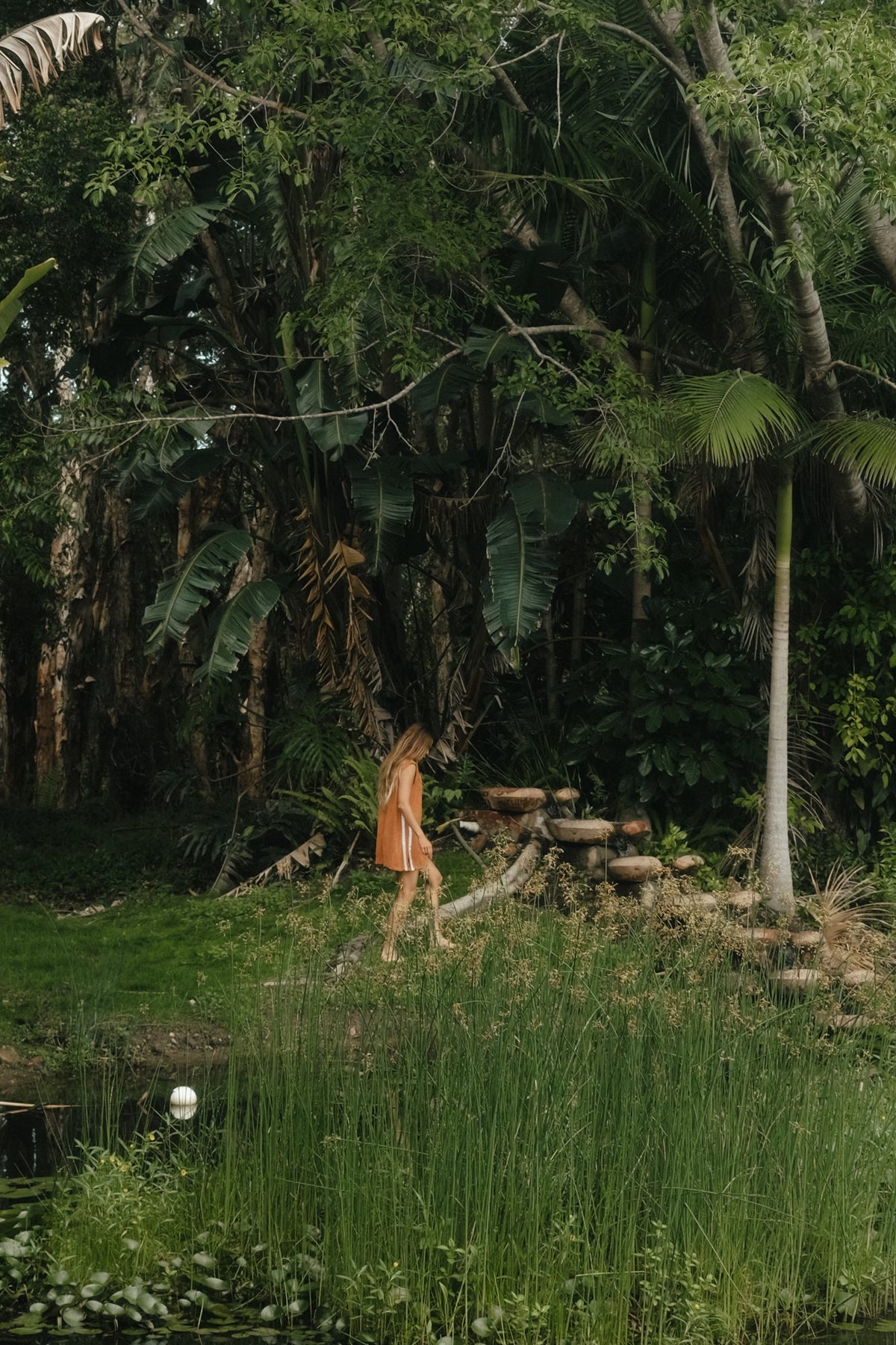 Sporty Terry Dress in Rust - Atmosea