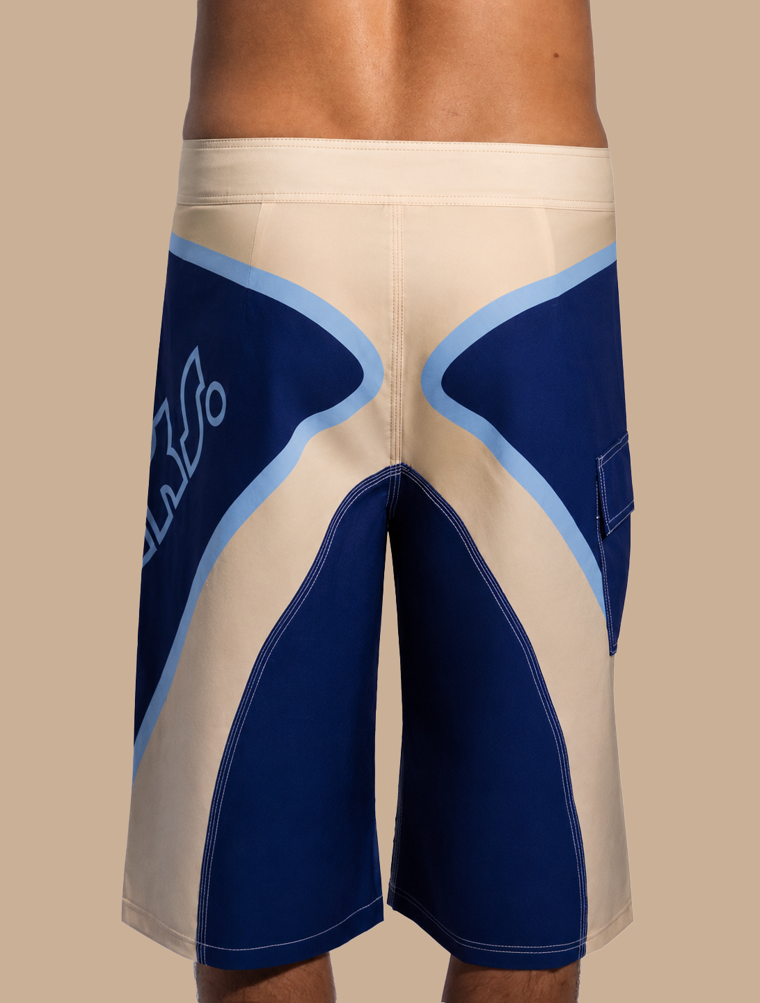 Sea Blue Retro Boardies