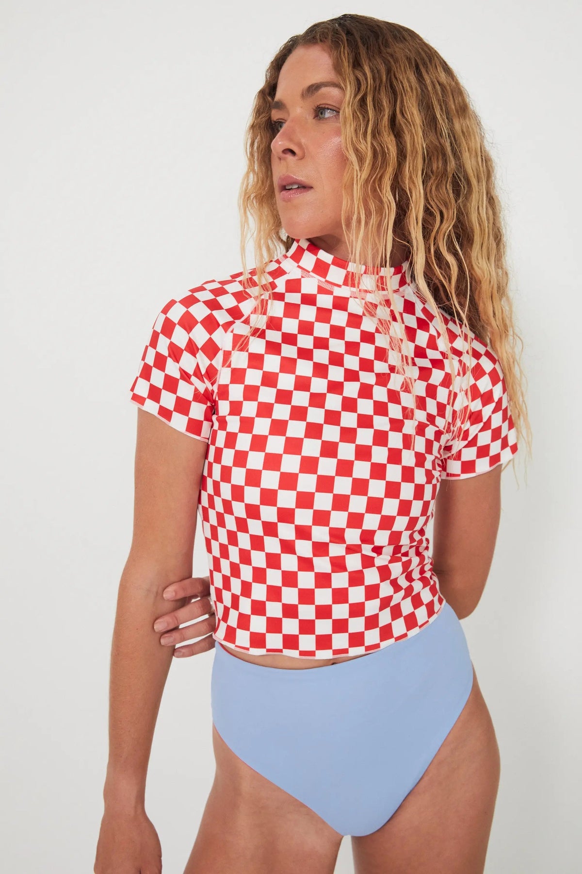 Low Rider Rashguard - Chilli Checkers Salt Gypsy