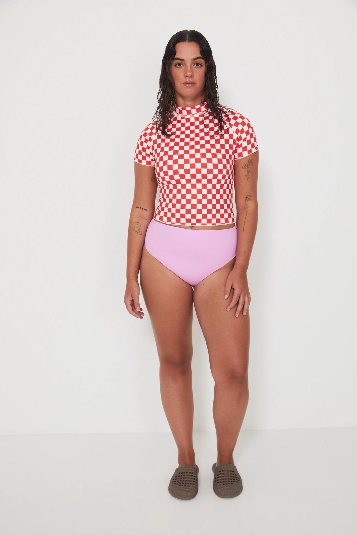 Low Rider Rashguard - Chilli Checkers Salt Gypsy