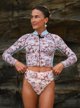 Women's 2mm Wetsuit Cropped Jacket- Ocean Muse