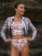 Women's 2mm Wetsuit Cropped Jacket- Ocean Muse