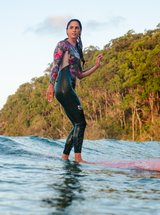 Women's Steamer Back Zip Wetsuit 3/2mm-  Garden By The Sea