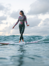 Women's Steamer Back Zip Wetsuit 3/2mm-  Garden By The Sea