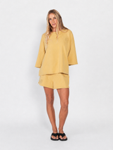 Basic Midweight Tee - Light Mustard