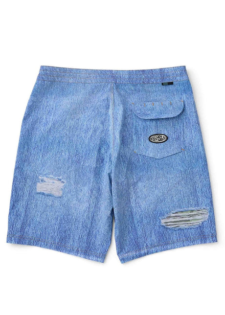 Vissla Jort 18" Boys Boardshort in Denim, view 3