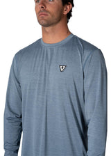 Vissla Youth Twisted LS Sun Shirt in Slate Heather, view 8