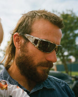 DRAGSTER - MATTE BLACK / BLUE REFLECTIVE POLARISED