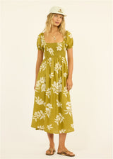Moss Amor Woven Midi Dress