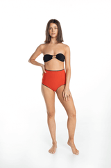 Ela Cheeky Surf Shorts - Tomato Red | Nisi Collective