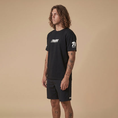 Logo Dash Tee, Black Tee