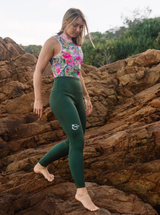 Women's Wetsuit leggings 2mm- Evergreen
