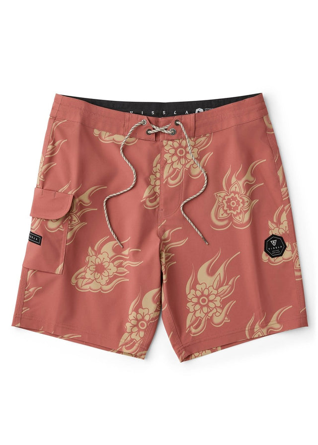 Vissla Helloha 18.5" Boardshort in Retro Red