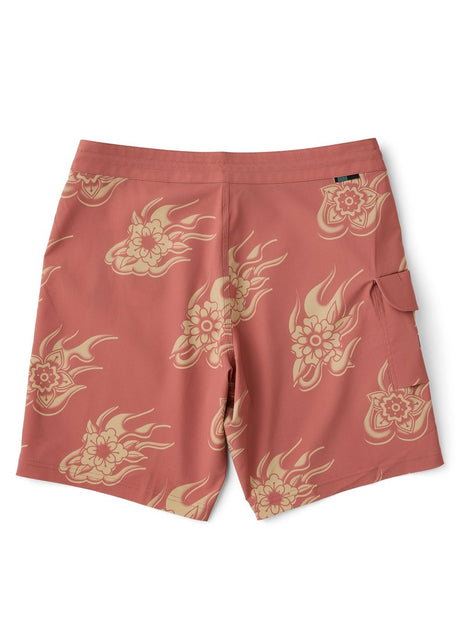 Vissla Helloha 18.5" Boardshort in Retro Red, view 2