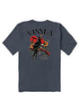Vissla Island Bird Organic Blend SS Pocket Tee in Dark Denim