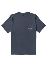 Vissla Island Bird Organic Blend SS Pocket Tee in Dark Denim, view 2
