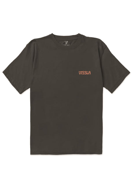 Vissla Jungle Law Organic Blend SS Tee in Phantom, view 2