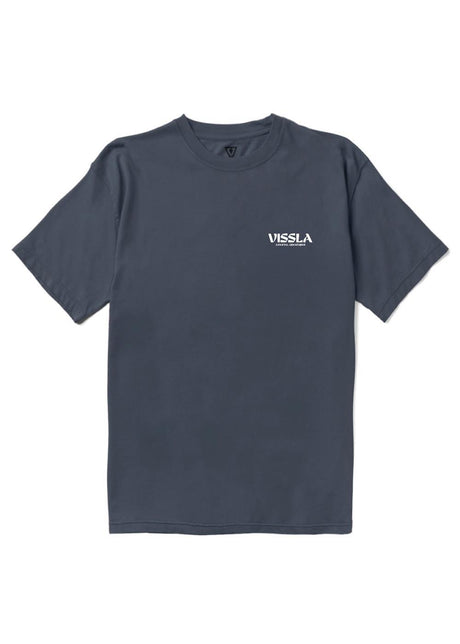 Vissla Perched Organic Blend SS Tee in Dark Denim, view 2