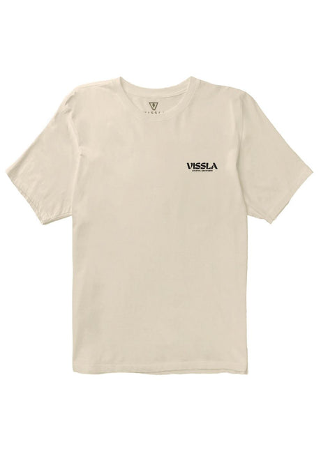 Vissla Perched Organic Blend SS Tee in Bone, view 2