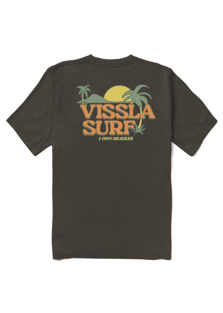 Vissla Shacked Organic Blend SS Tee in Phantom