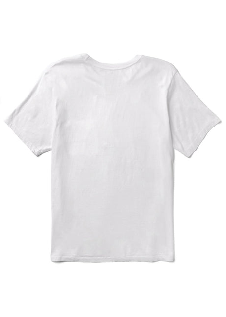 Vissla Center Swell Vintage SS Tee in White, view 2