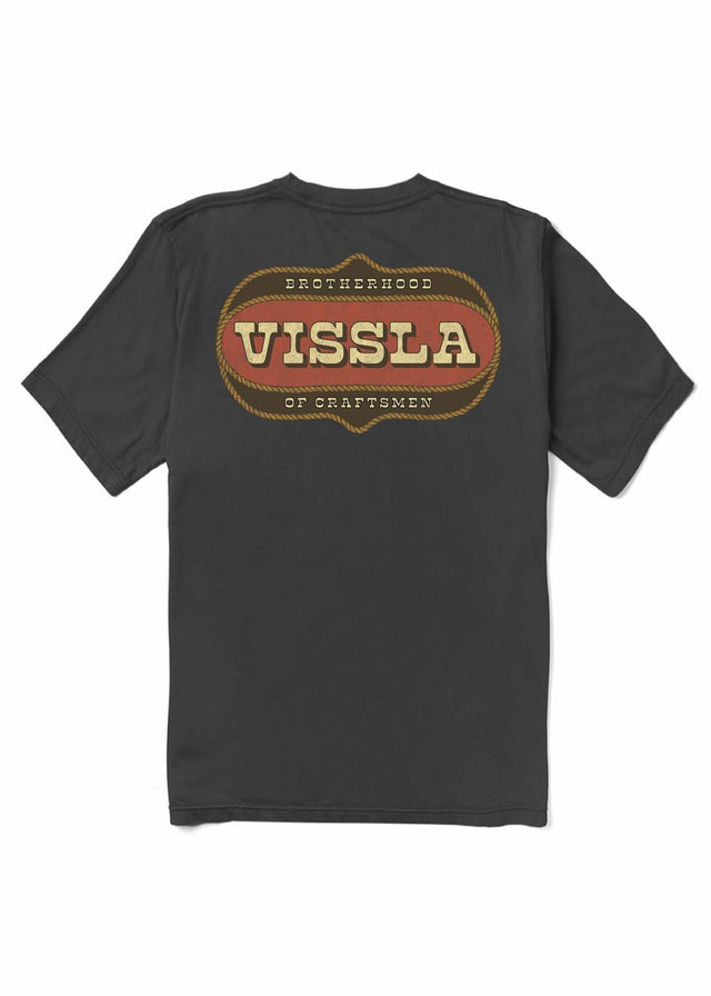 Vissla Craftsman Swell Vintage SS Pocket Tee in Phantom