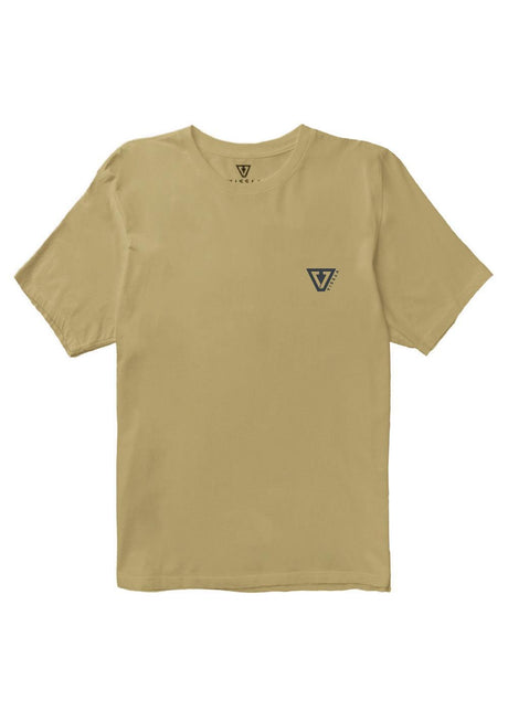 Vissla Established Swell Vintage SS Tee in Dark Sand