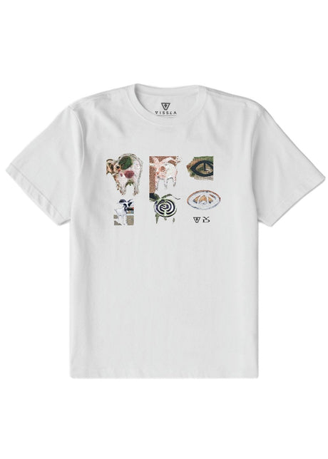 Vissla Skinny Goat Oversized Heavy Organic Tee in White