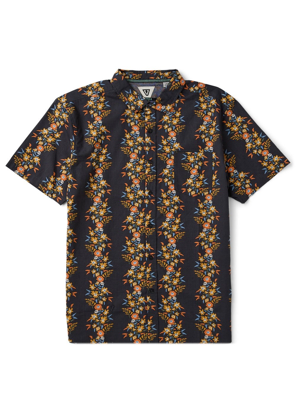 Vissla Voodoo Vines Hybrid Eco SS Shirt in Phantom