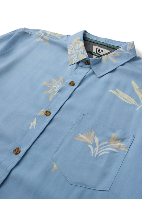 Vissla Tonga SS Shirt in Faded Denim, view 3