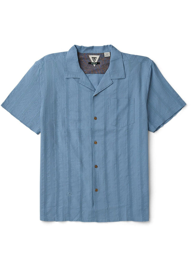 Vissla Quatro Casas Eco SS Shirt in Faded Denim