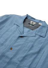 Vissla Quatro Casas Eco SS Shirt in Faded Denim, view 3