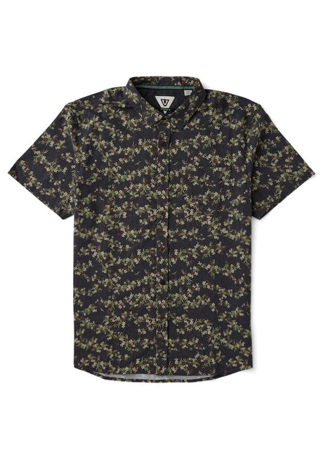 Vissla Tropicanica Hybrid Eco SS Shirt in Black