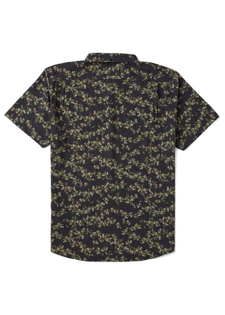 Vissla Tropicanica Hybrid Eco SS Shirt in Black, view 2